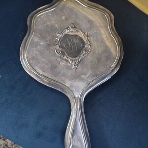 Vintage Silver Plated Dressing Mirror